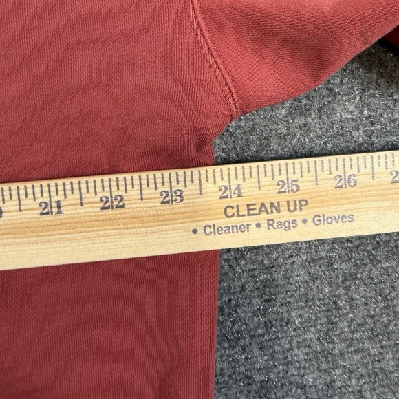 Nike Solo Swoosh Fleece Hoodie Men's Medium Coral Pullover Heavyweight Loose Fit - Picture 6 of 9